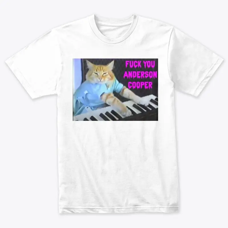 Keyboard Cat Hates Anderson Cooper Tee